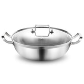 DELARLO tri-ply hot pot on stove delivering even heat for weeknight meals
