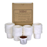 Delibru K Cup disposable paper filter for quick, clean brewing.