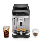 De'Longhi Magnifica Evo bean grinder for fresh espresso at home.