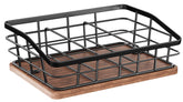 DEMEGA Tea Bag Organizer front view with six slots for tidy tea storage