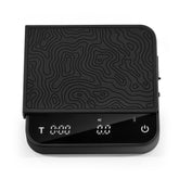 DeNestora mini coffee scale with timer for precise espresso dosing.