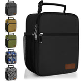 Deosk lunch bag compact black shows portable design for everyday meals on the go.