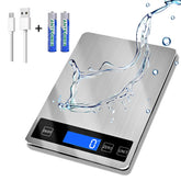 Deweywei 33lb scale with digital display helps precise ingredient weighing.