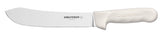 Dexter Outdoors 8-inch butcher knife blade for precise, clean cuts in busy prep rooms.