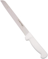 Dexter Outdoors 8 inch scalloped bread knife blade glides through crusts for clean slices