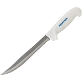 Dexter Outdoors SOFGRIP 8in fillet knife blade close-up showing precision edge for clean filleting