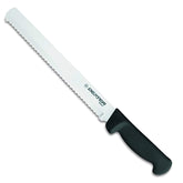 Dexter-Russell Basics P94804B 10-inch scalloped blade close-up for smooth bread slicing
