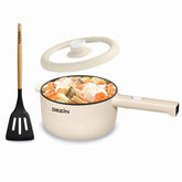 DEZIN electric cooker with 2L capacity and non-stick coating for quick meals.