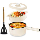 DEZIN electric cooker outer view highlights compact dorm-friendly design for easy storage.