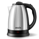 DEZIN electric kettle with classic design for stylish kitchens and quick tea prep.