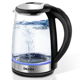 DEZIN Electric Kettle with glass body boiling for clean water