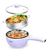 DEZIN hot pot with steamer assembly, ideal for dorm room meals