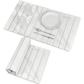 DFJKJUU large stone dish drying mat in marble pattern, fast-drying on the counter