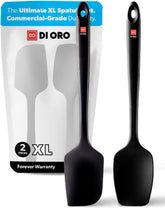 di Oro Living Seamless Pro XL spoonula close-up highlighting heat resistance for nonstick pans