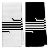 Dibor dachshund kitchen towel with waffle texture for quick absorption