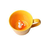 DIHOclub Fox 3D inside mug showing a playful hidden fox design