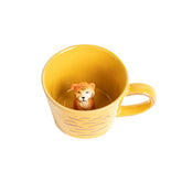 DIHOclub Tiger Cup 3D Inside features a smiling tiger peeking, ideal for morning coffee.