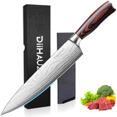 DiiHAUZZ 8-inch chef knife blade for precise slicing and prep efficiency