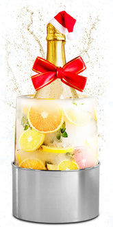 DIMROM champagne bucket ice mold for bottle chilling at festive gatherings.