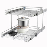 DINDON pull-out cabinet organizer front view showcases sturdy construction for kitchen storage