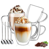 DINGPAI double-wall 12oz mug overview with insulation for temperature stability