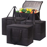 DIOMMELL large insulated grocery bags with zipper top for organized, cool transport