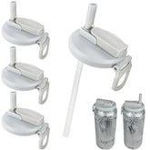DIPESI soda can lids with leakproof cap keep drinks fresh on the go.