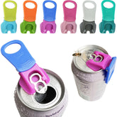 DIPESI soda can opener 6-pack in color assortment, easy grip for families.