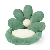 Ditucu flower shape chair pillow green full view for cozy floor seating