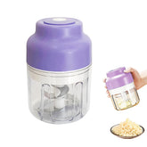 DIYOHFE electric garlic chopper 320ml for fast garlic prep and compact storage.