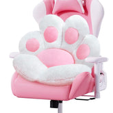 DOBUONO cat paw cushion on a gaming chair for comfortable long sessions.