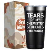 DOEARTE chemistry teacher gifts tumbler, ideal for classroom gifting and daily hydration.