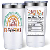 DOEARTE 20oz tumbler, front-angle view, a practical daily gift for hygienists