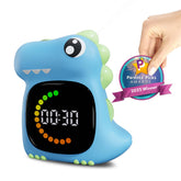 DoliWish dinosaur timer front view with bright LED progress for focused study