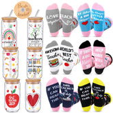 Domensi 16 oz glass cups with lids, ideal for iced coffee on busy mornings.