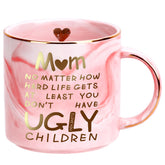 Donse Valentines Mom Mug front view for everyday coffee joy
