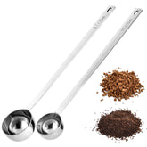 Doosu long-handle coffee scoop reaches deep canisters easily for precise pouring.