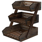 Dorhors 3-Tier Fruit Basket on the kitchen counter for easy access.