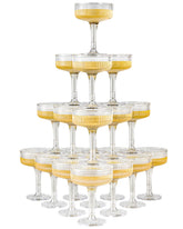 DORONAN champagne tower set in clear acrylic for elegant wedding displays