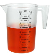 Dotinghux 8-cup clear measuring cup with precise US and metric marks for accurate measuring