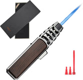DOUBFIVSY refillable torch lighter with brown finish for continuous kitchen use