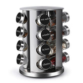 DOUBLE 2 C spice rack 360-degree rotation for easy access to seasonings.