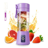 DoubleCare portable blender cup front view with light purple color for quick smoothies