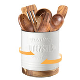 DOWAN 360° rotating utensil holder rotates smoothly for quick access to tools.