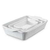 DOWAN casserole set large in white, ideal for family roasts