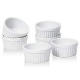 DOWAN 1.5 oz dipping bowls in soft white are ideal for sauces and dips.
