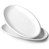 DOWAN large oval serving platter white for main courses and sharing.