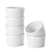 DOWAN 12oz creme brulee ramekins showing smooth glaze for individual desserts