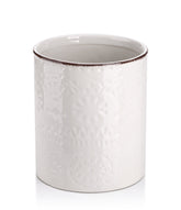 Dowan utensil holder on a white countertop keeps tools organized and accessible.