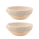 DOYOLLA bread-proofing basket in round 8.5-inch size, set of 2, for shaping rustic loaves.